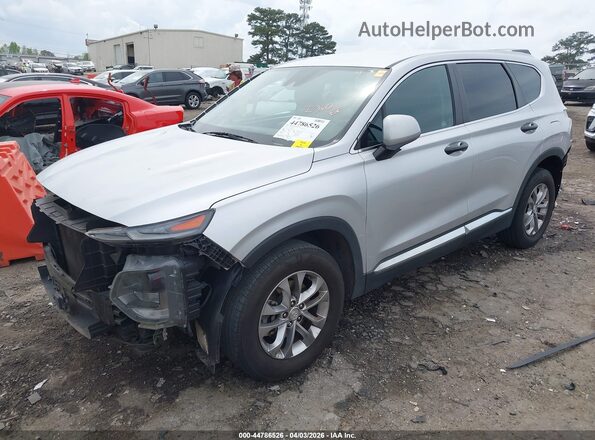 5NMS2CAD8KH098347 2019 HYUNDAI SANTA FE Silver Vista tres cuartos delantera izquierda