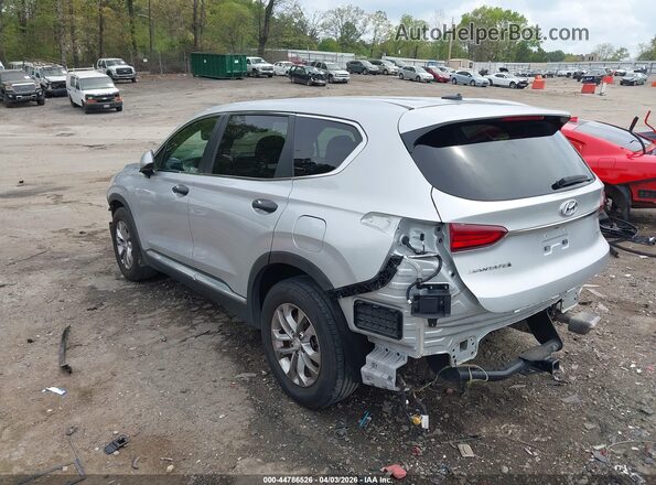 5NMS2CAD8KH098347 2019 HYUNDAI SANTA FE Silver Trasero izquierdo