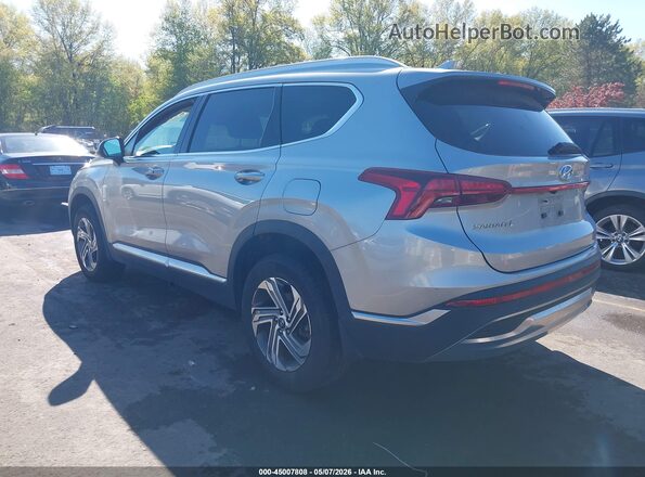 5NMS2DAJ4MH368169 2021 HYUNDAI SANTA FE Серебряный Задняя левая четверть