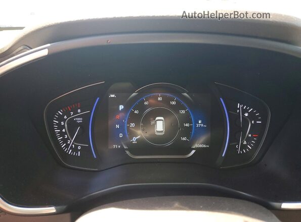 5NMS33AD8LH291063 2020 HYUNDAI SANTA Угольный Вид щитка приборов