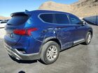 2019 Hyundai Santa Fe Синий vin: 5NMS3CAD3KH023231