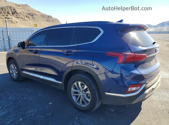 5NMS3CAD3KH023231 2019 HYUNDAI SANTA Синий Задняя левая четверть