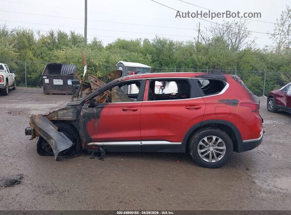 5NMS3CAD3LH211331 2020 HYUNDAI SANTA FE Red Widok wnętrza z tyłu