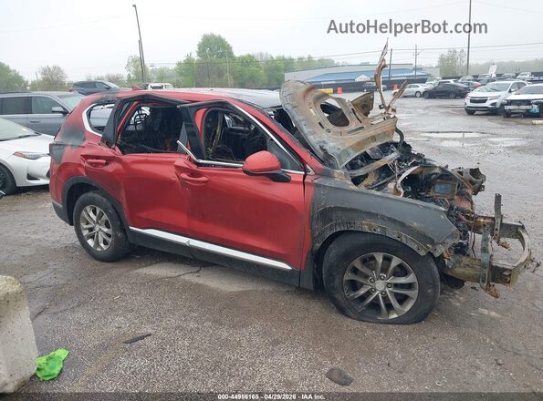 5NMS3CAD3LH211331 2020 HYUNDAI SANTA FE Red Widok zestawu wskaźników