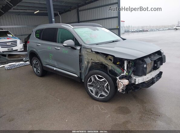 5NMS3DA16PH012274 2023 HYUNDAI SANTA FE HYBRID Gray Front right