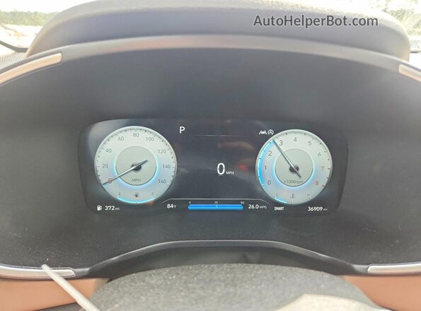 5NMS3DAJ1PH584059 2023 HYUNDAI SANTA Черный Вид щитка приборов