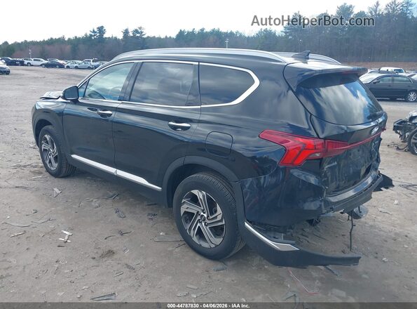 5NMS3DAJ4NH475110 2022 HYUNDAI SANTA FE Black Задня ліва чверть