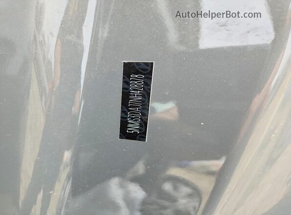 5NMS3DAJ7NH428878 2022 HYUNDAI SANTA Gray VIN sticker view