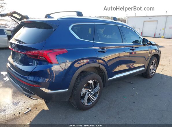 5NMS3DAJ7NH432929 2022 HYUNDAI SANTA FE Синий Задняя правая четверть