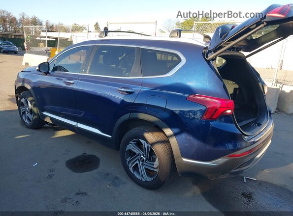 5NMS3DAJ7NH432929 2022 HYUNDAI SANTA FE Синий Задняя левая четверть