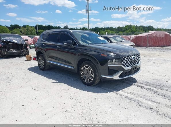 5NMS4DAL1PH553537 2023 HYUNDAI SANTA FE Черный Передняя правая четверть