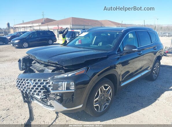 5NMS4DAL7PH574506 2023 HYUNDAI SANTA FE Черный Передняя левая четверть
