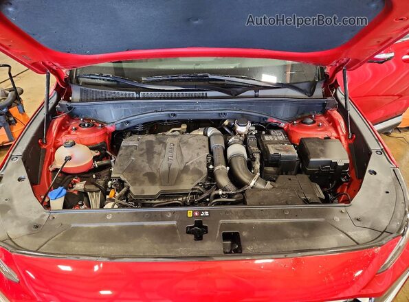5NMS4DAL9PH533679 2023 HYUNDAI SANTA Красный Вид подкапотного пространства