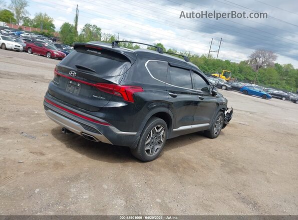 5NMS4DALXNH469651 2022 HYUNDAI SANTA FE Black Задня права чверть