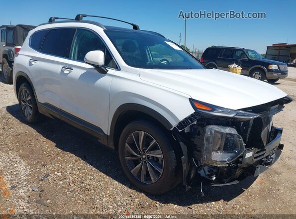 5NMS5CAD8LH224926 2020 HYUNDAI SANTA FE Белый Передняя правая четверть