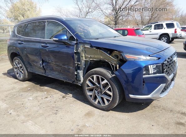 5NMS5DAL1MH367411 2021 HYUNDAI SANTA FE CALLIGRAPHY Blue Передня права чверть