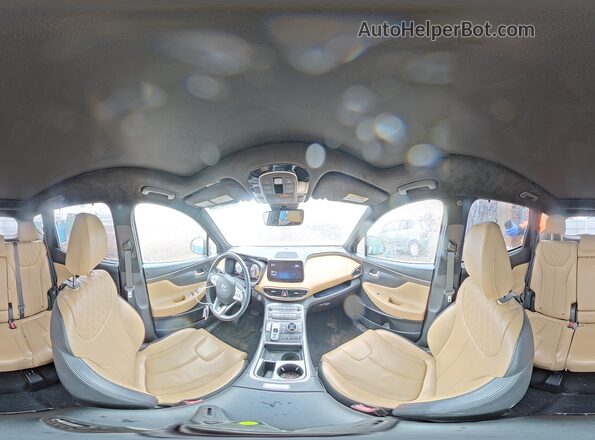 5NMS5DAL4MH360436 2021 HYUNDAI SANTA FE CALLIGRAPHY Gray Widok naklejki z numerem VIN