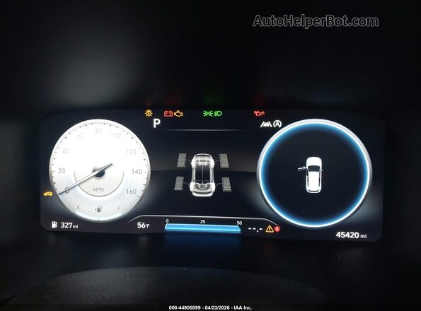 5NMS5DAL4PH578610 2023 HYUNDAI SANTA FE CALLIGRAPHY Gray Vista de los asientos traseros