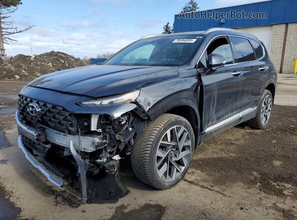 5NMS5DAL8MH355675 2021 HYUNDAI SANTA FE CALLIGRAPHY Gray Vista tres cuartos delantera izquierda