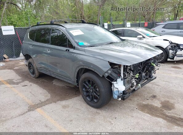5NMS64AJ9NH399486 2022 HYUNDAI SANTA FE Серый Передняя правая четверть
