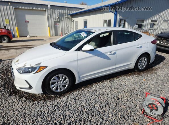 5NPD74LF0HH200413 2017 HYUNDAI ELANTRA White Vista tres cuartos delantera izquierda