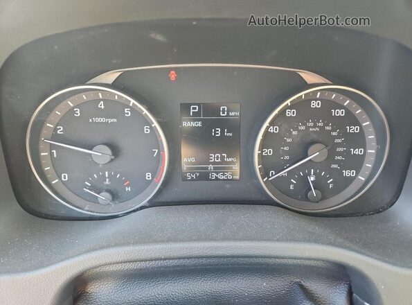 5NPD74LF0HH200413 2017 HYUNDAI ELANTRA White Vista del cuadro de instrumentos