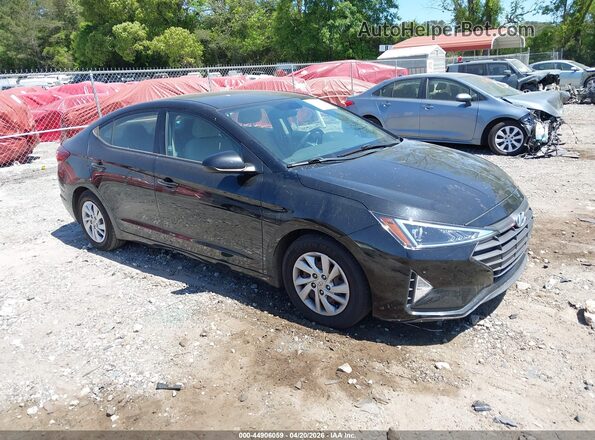 5NPD74LF0KH475755 2019 HYUNDAI ELANTRA Черный Передняя правая четверть