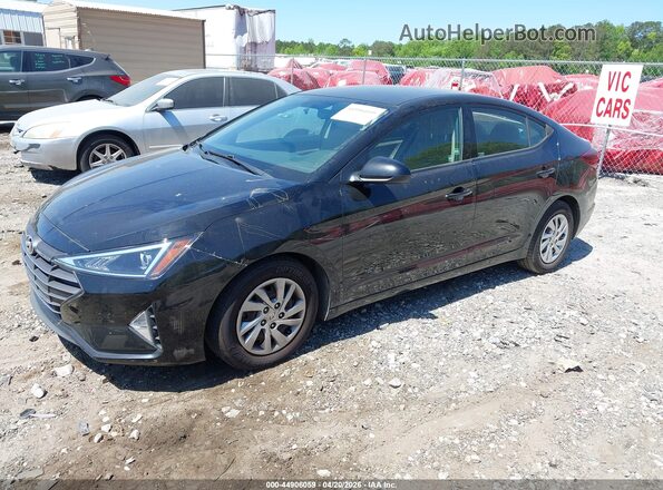 5NPD74LF0KH475755 2019 HYUNDAI ELANTRA Черный Передняя левая четверть