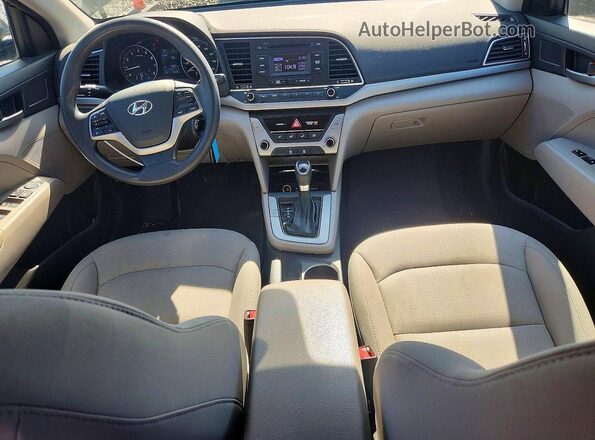 5NPD74LF2JH355308 2018 HYUNDAI ELANTRA Black Widok deski rozdzielczej