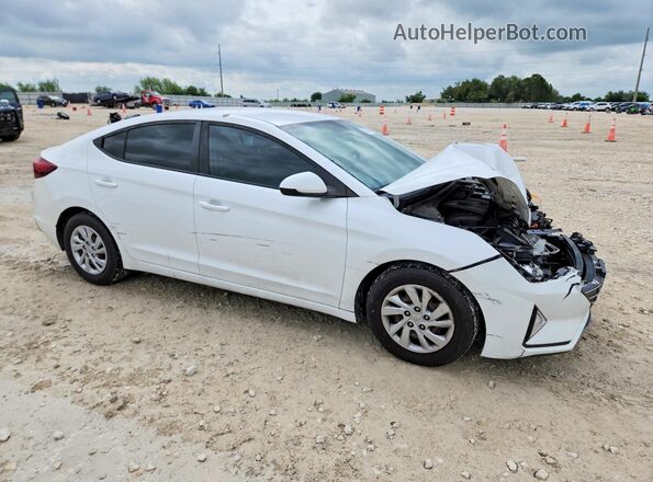 5NPD74LF2KH495733 2019 HYUNDAI ELANTRA Белый Передняя правая четверть