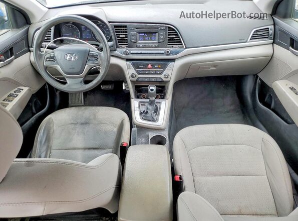 5NPD74LF3HH165348 2017 HYUNDAI ELANTRA Blue Dashboard view