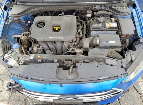 5NPD74LF3HH165348 2017 HYUNDAI ELANTRA Blue Rear interior view
