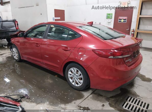 5NPD74LF3HH204522 2017 HYUNDAI ELANTRA Красный Задняя левая четверть