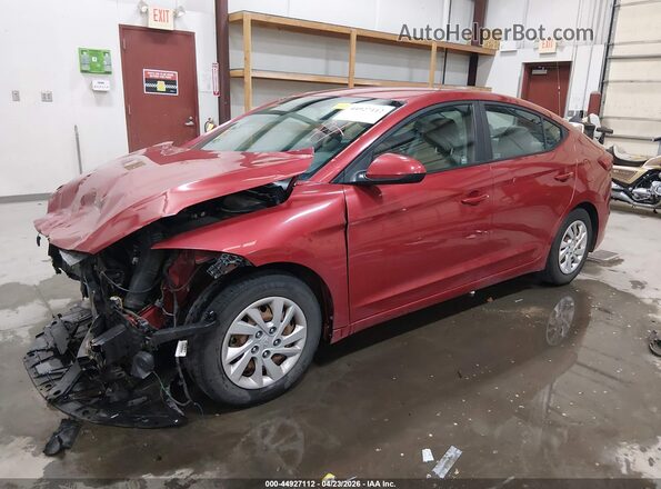 5NPD74LF3HH204522 2017 HYUNDAI ELANTRA Красный Передняя левая четверть