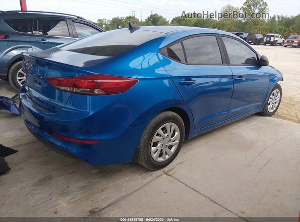 5NPD74LF5HH174939 2017 HYUNDAI ELANTRA Blue Trasero derecho