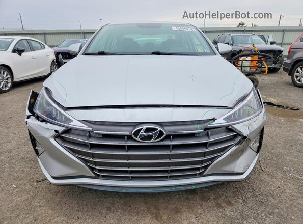 5NPD74LF5KH413784 2019 HYUNDAI ELANTRA Silver Front view
