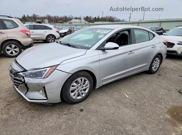 5NPD74LF5KH413784 2019 HYUNDAI ELANTRA Silver Front left
