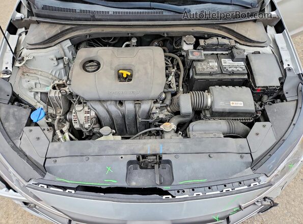 5NPD74LF5KH413784 2019 HYUNDAI ELANTRA Silver Rear interior view