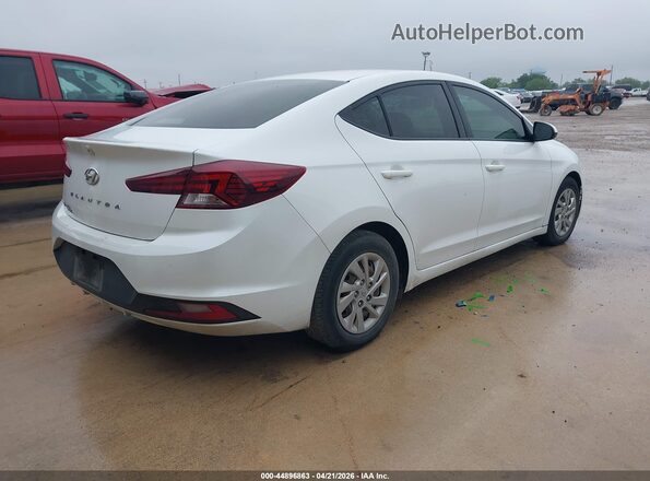 5NPD74LF5KH496424 2019 HYUNDAI ELANTRA White Trasero derecho