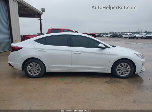 5NPD74LF5KH496424 2019 HYUNDAI ELANTRA White Vista interior trasera