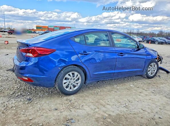 5NPD74LF5LH590563 2020 HYUNDAI ELANTRA Синий Задняя правая четверть