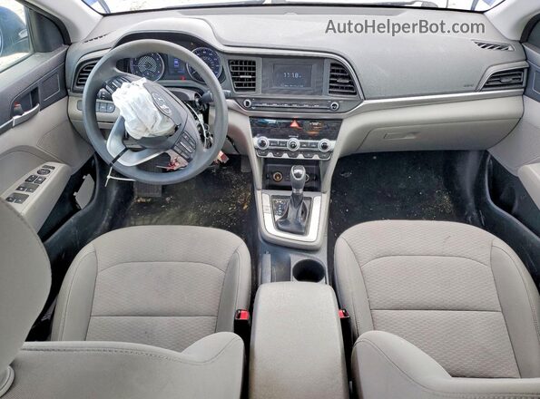 5NPD74LF5LH590563 2020 HYUNDAI ELANTRA Синий Вид панели приборов