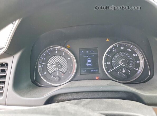 5NPD74LF5LH590563 2020 HYUNDAI ELANTRA Синий Вид щитка приборов