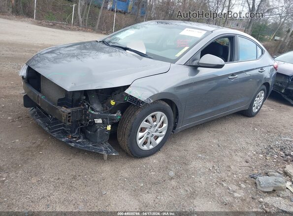 5NPD74LF6KH473279 2019 HYUNDAI ELANTRA Gray წინა მარცხენა ხედი სამი მეოთხედიდან