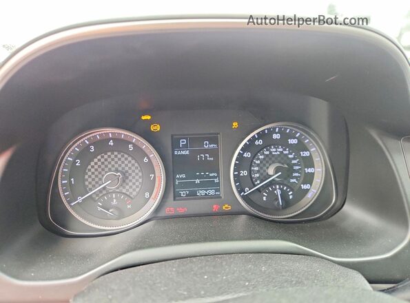 5NPD74LF8KH406604 2019 HYUNDAI ELANTRA Gray Vista del cuadro de instrumentos