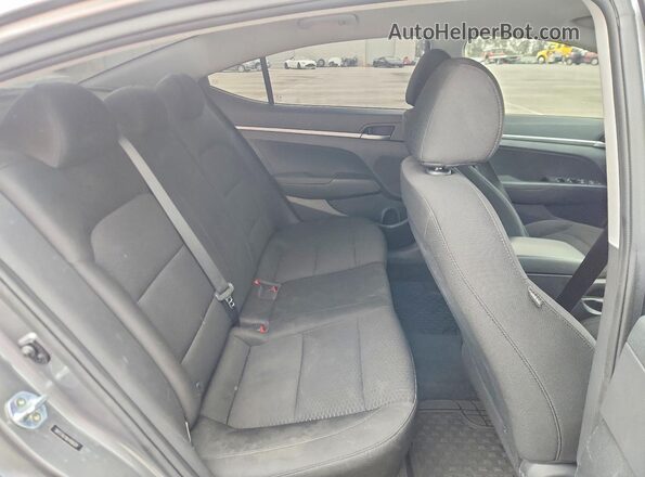 5NPD74LF8KH406604 2019 HYUNDAI ELANTRA Gray Vista de los asientos traseros