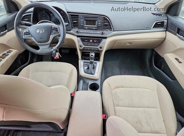 5NPD74LF9HH148652 2017 HYUNDAI ELANTRA Silver Dashboard view