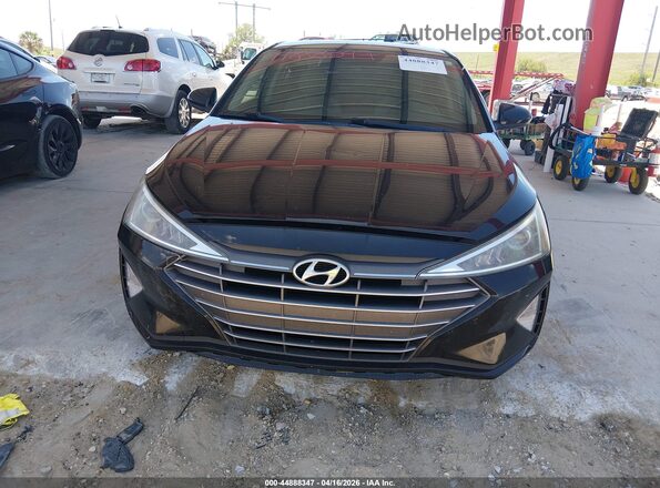 5NPD74LF9KH496233 2019 HYUNDAI ELANTRA Черный Вид щитка приборов