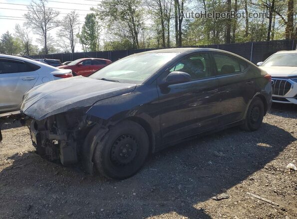 5NPD74LF9LH565228 2020 HYUNDAI ELANTRA Black Առջևի ձախ երեք քառորդ տեսարան