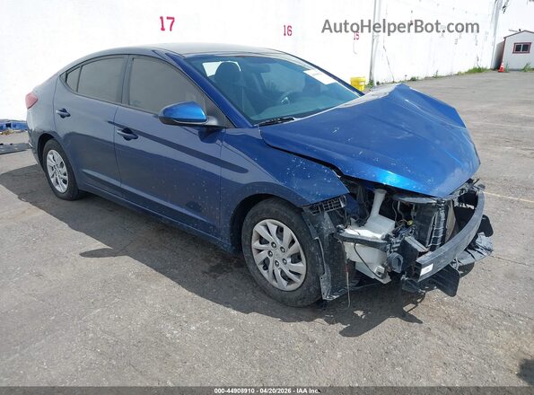5NPD74LFXKH482955 2019 HYUNDAI ELANTRA Blue Przód prawy